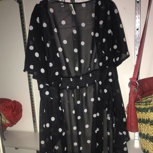 Polka dot cardigan for women